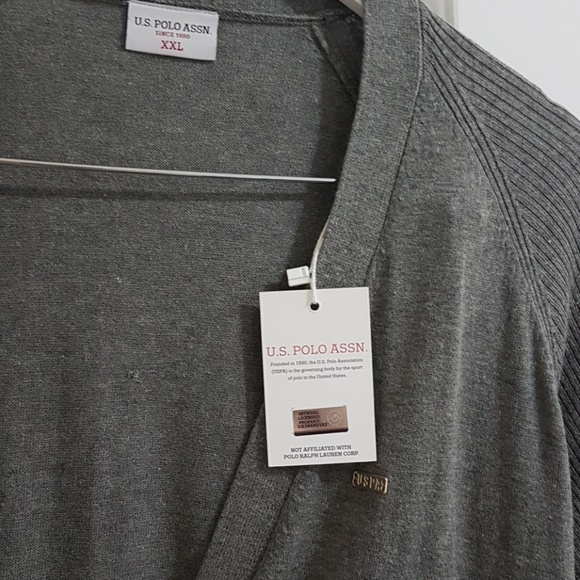 US Polo long knitted cardigan - Picture 3 of 5